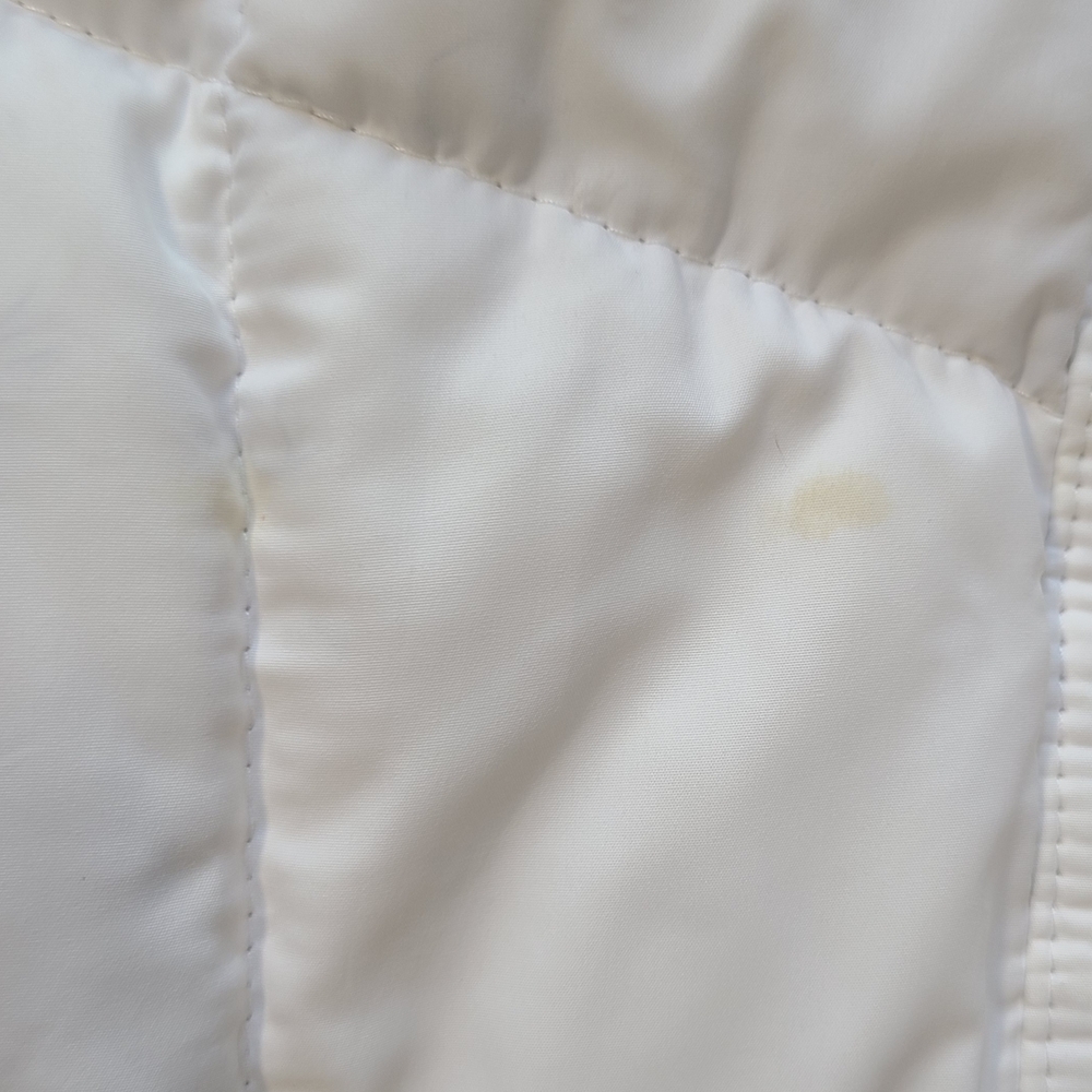 Vintage Hollister White Puffer Jacket Faux Fur Fleece Lined Y2K Women’s L - Picture 11 of 11